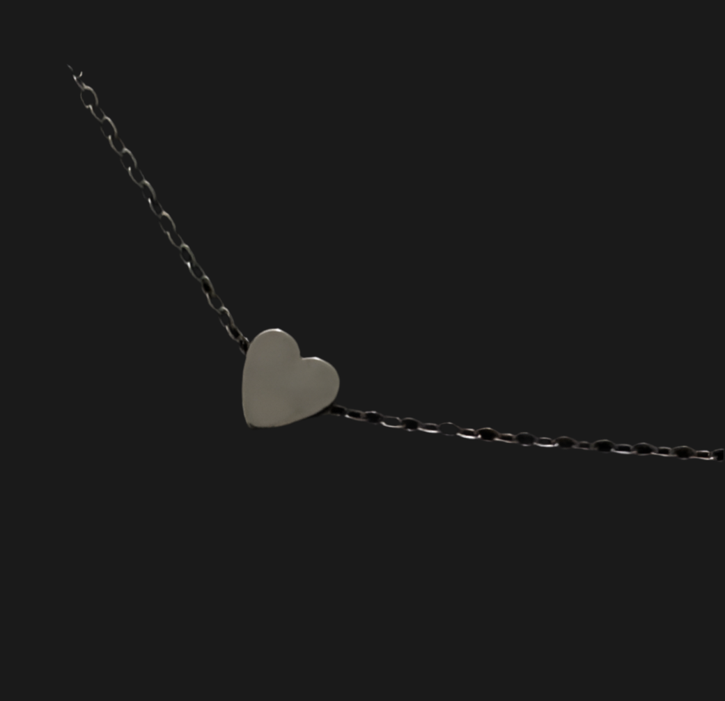 Stainless steel heart bracelet