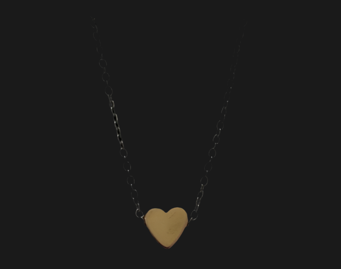 Stainless steel heart necklace - Rescinti