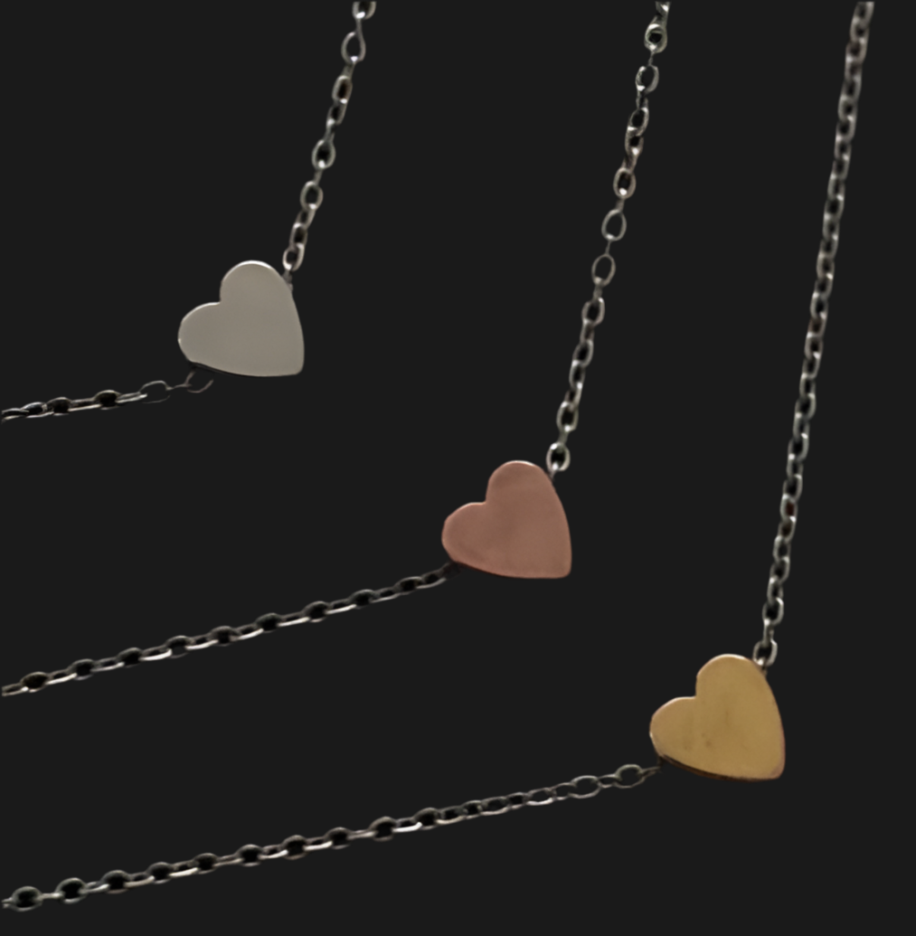 Stainless steel heart bracelet