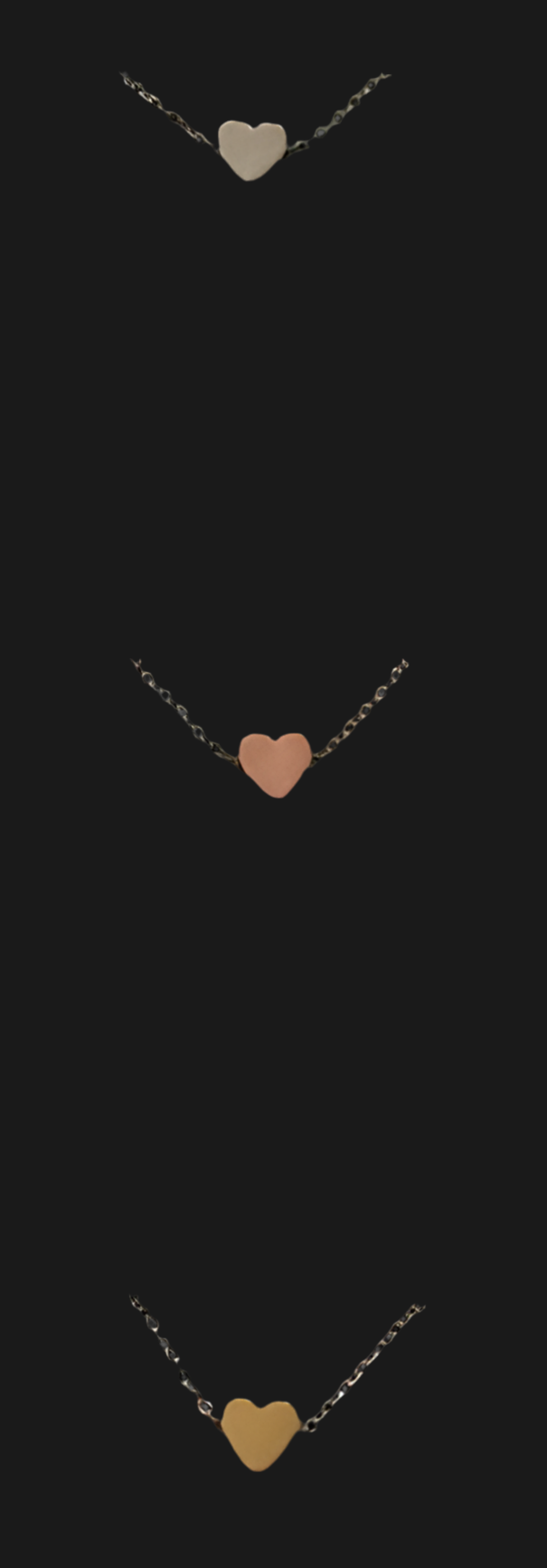 Stainless steel heart necklace - Rescinti