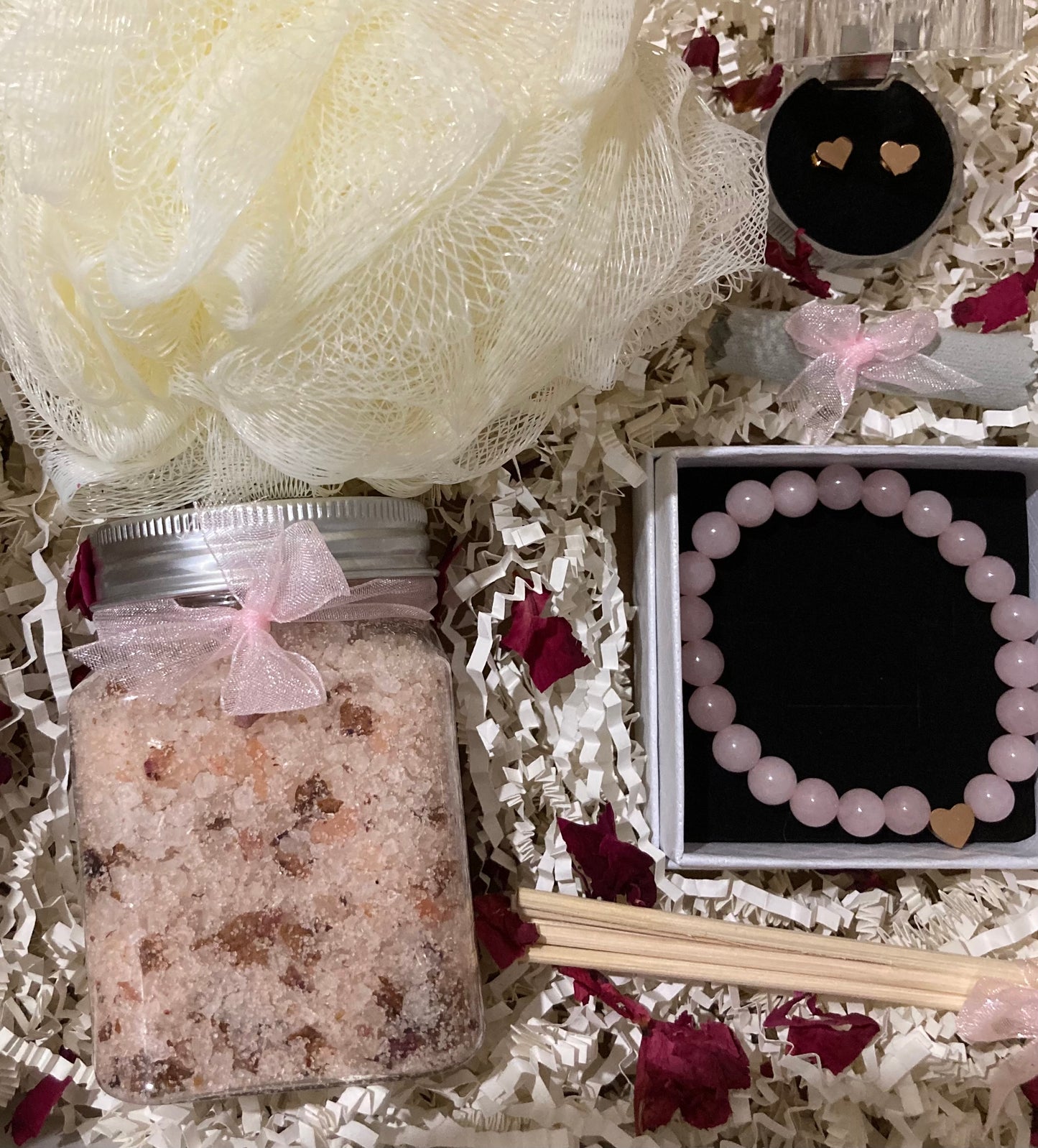 The Lux Rose Quartz Bracelet Gift Box - Rescinti