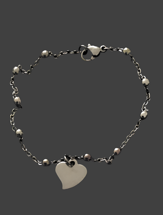 Stainless Steel Heart Bracelet - Rescinti