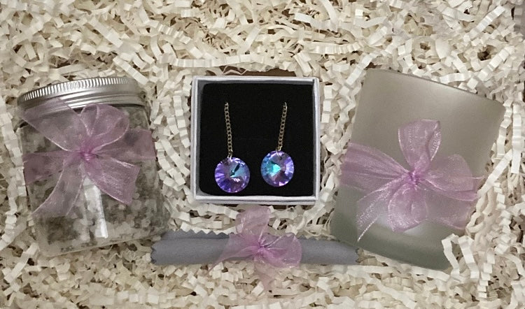 The Violet Dangle Earring Gift Pack Hamper - Rescinti