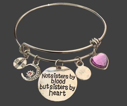 Sisters By Heart Stainless Steel Bangle - Rescinti