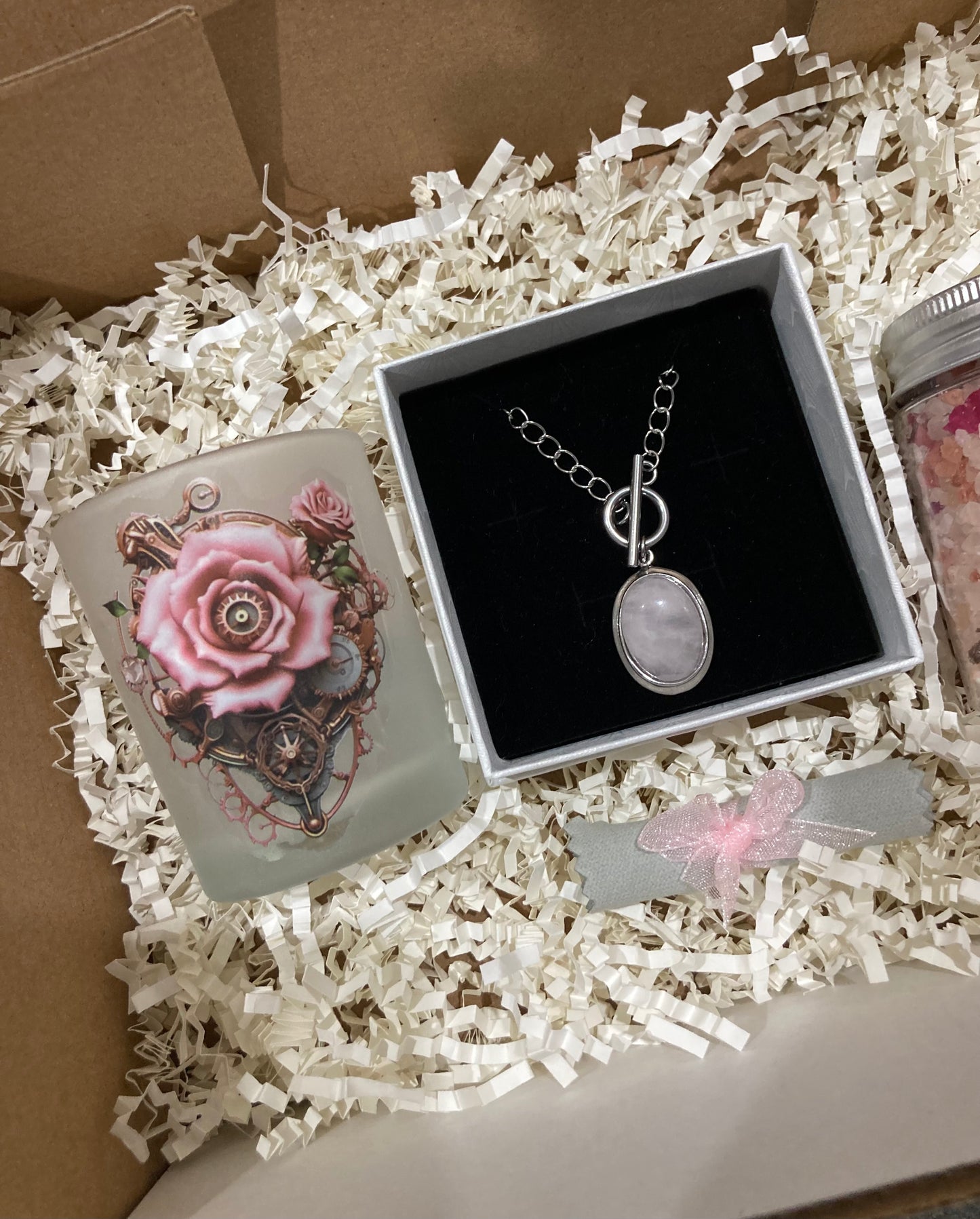 The Small Rose Quartz Gift Pack Hamper - Rescinti