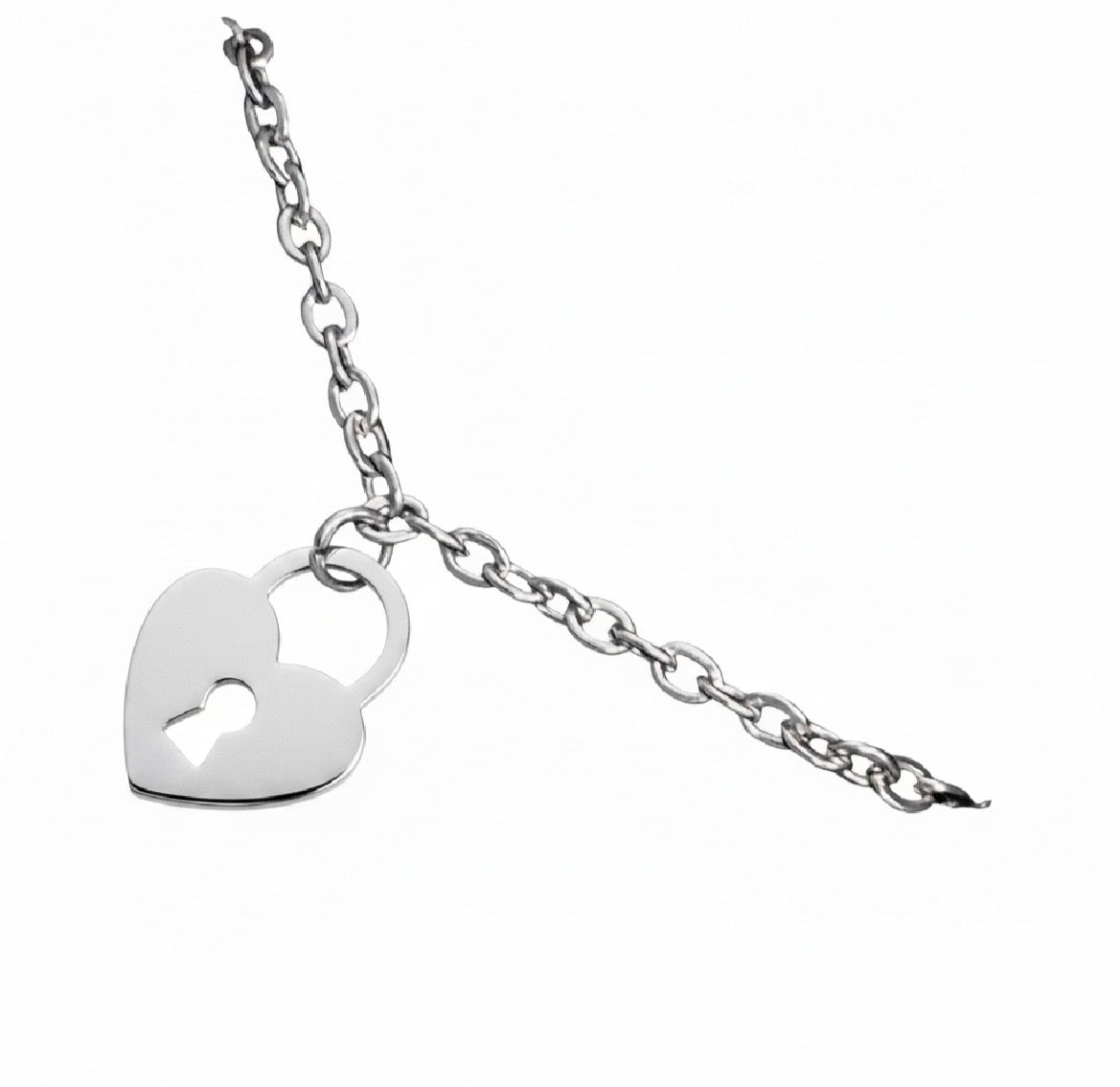 Stainless Steel Heart Locket Bracelet - Rescinti