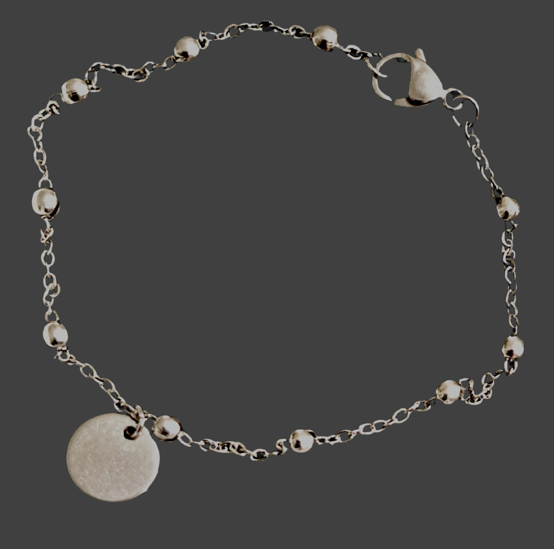 Stainless Steel Round Charm Bracelet - Rescinti