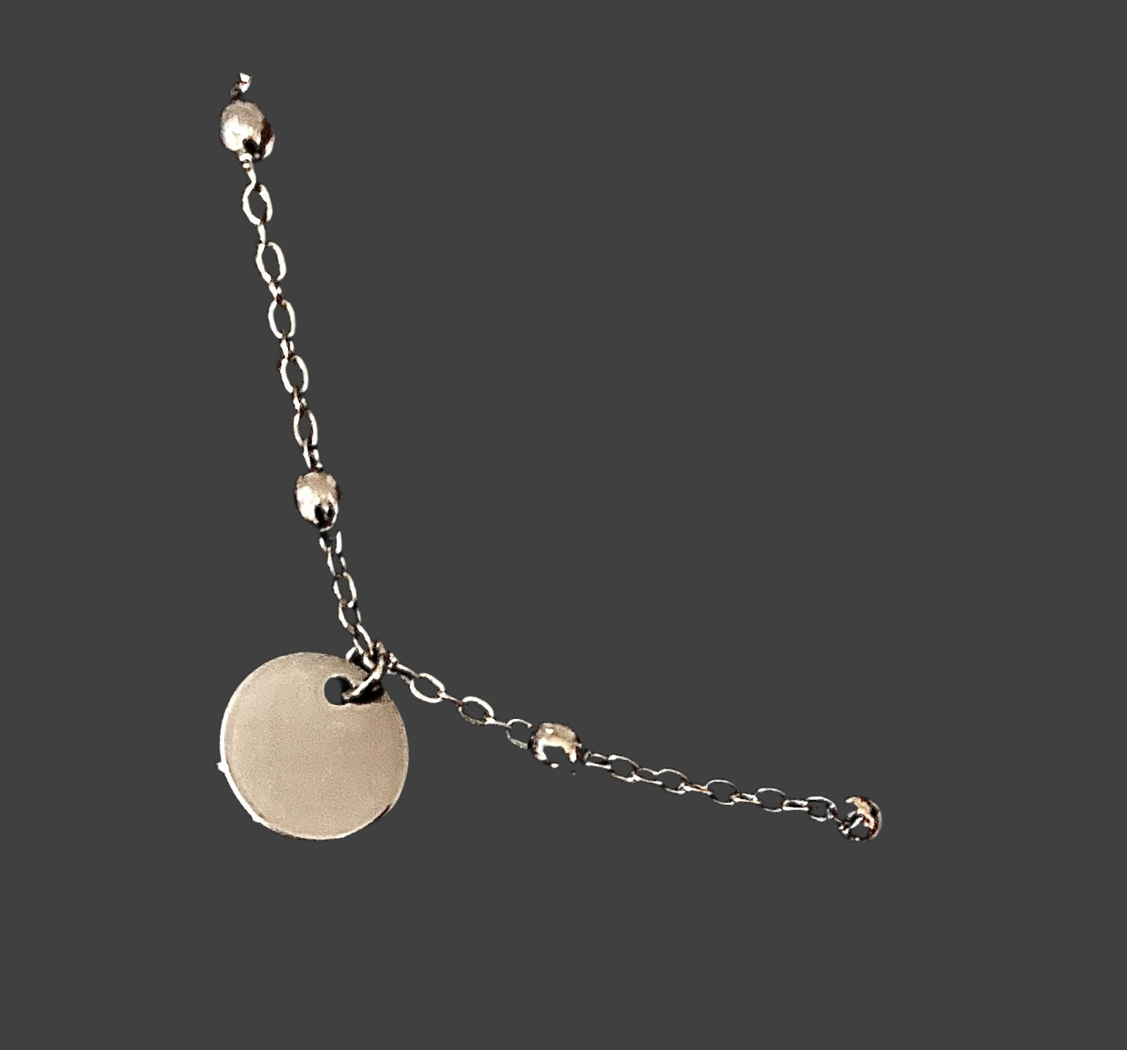 Stainless Steel Round Charm Bracelet - Rescinti