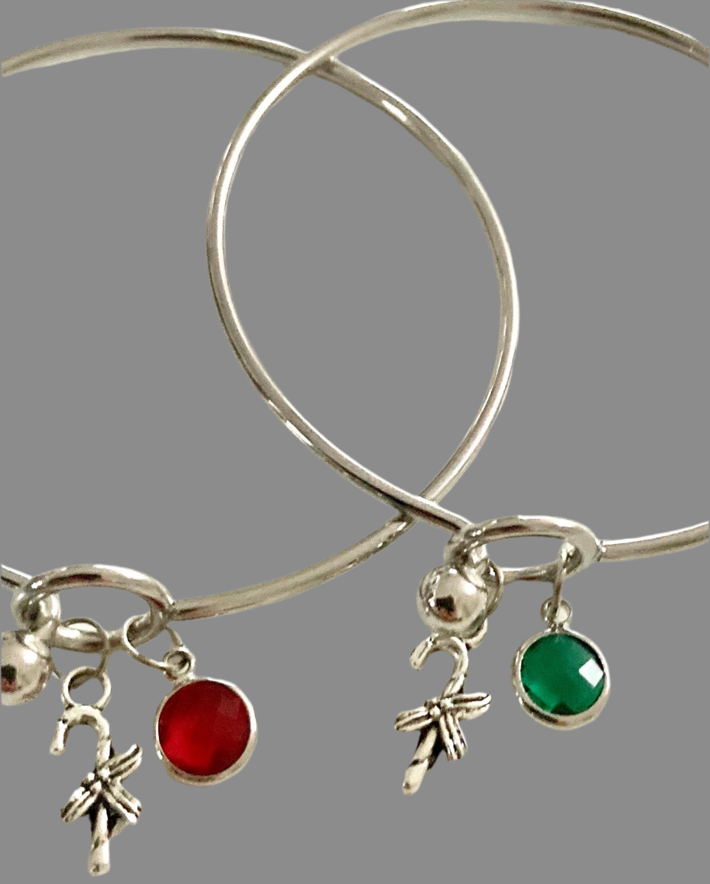 Christmas Stainless Steel Bangles - (Eight Styles Available)