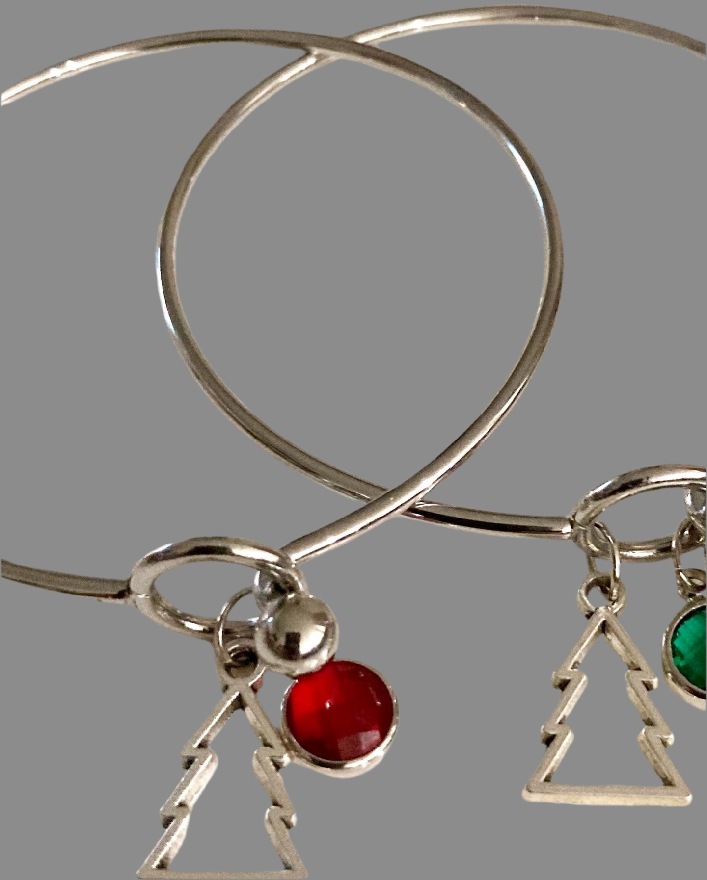 Christmas Stainless Steel Bangles - (Eight Styles Available)