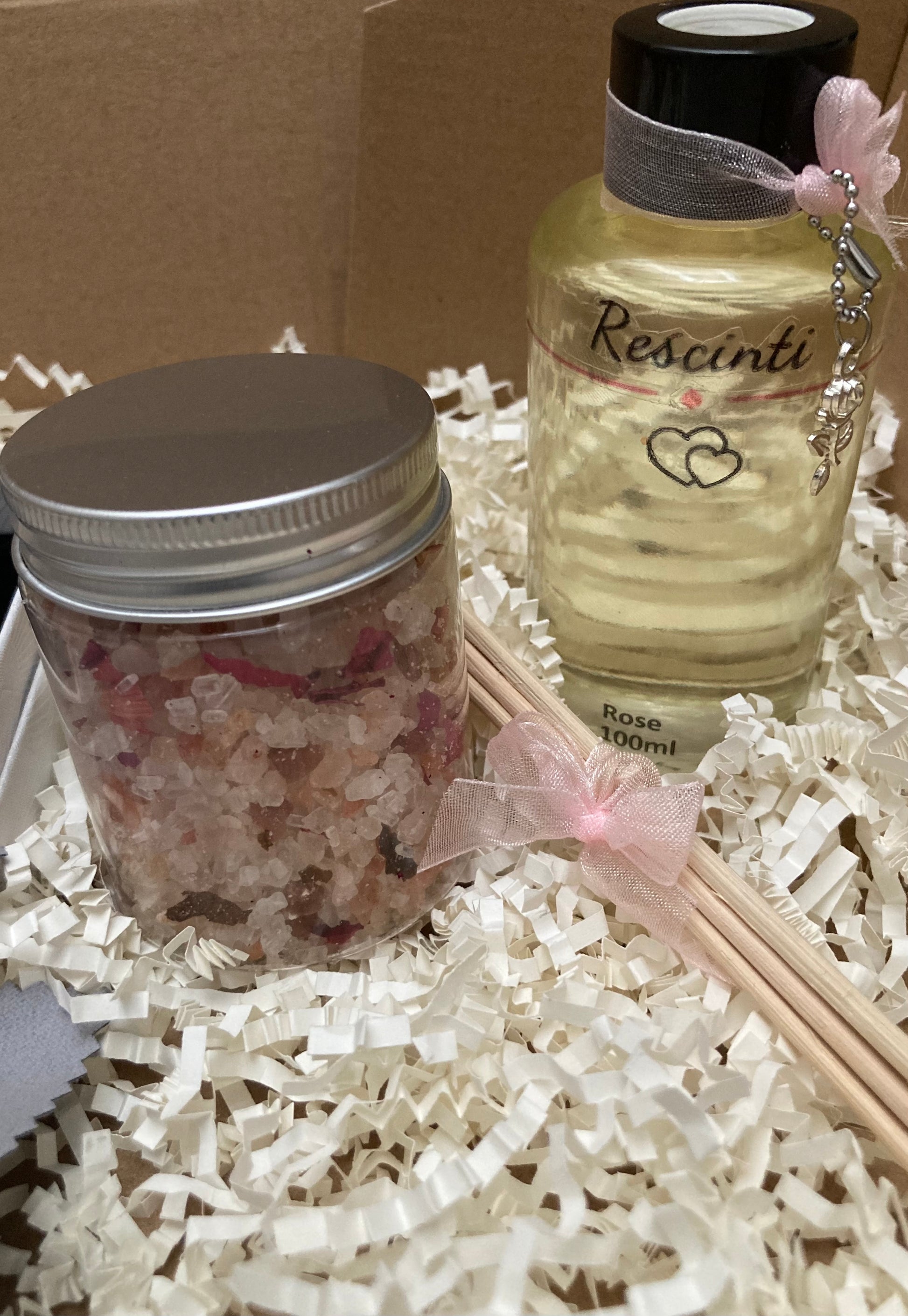 The Rose Quartz Necklace Gift Box - Rescinti