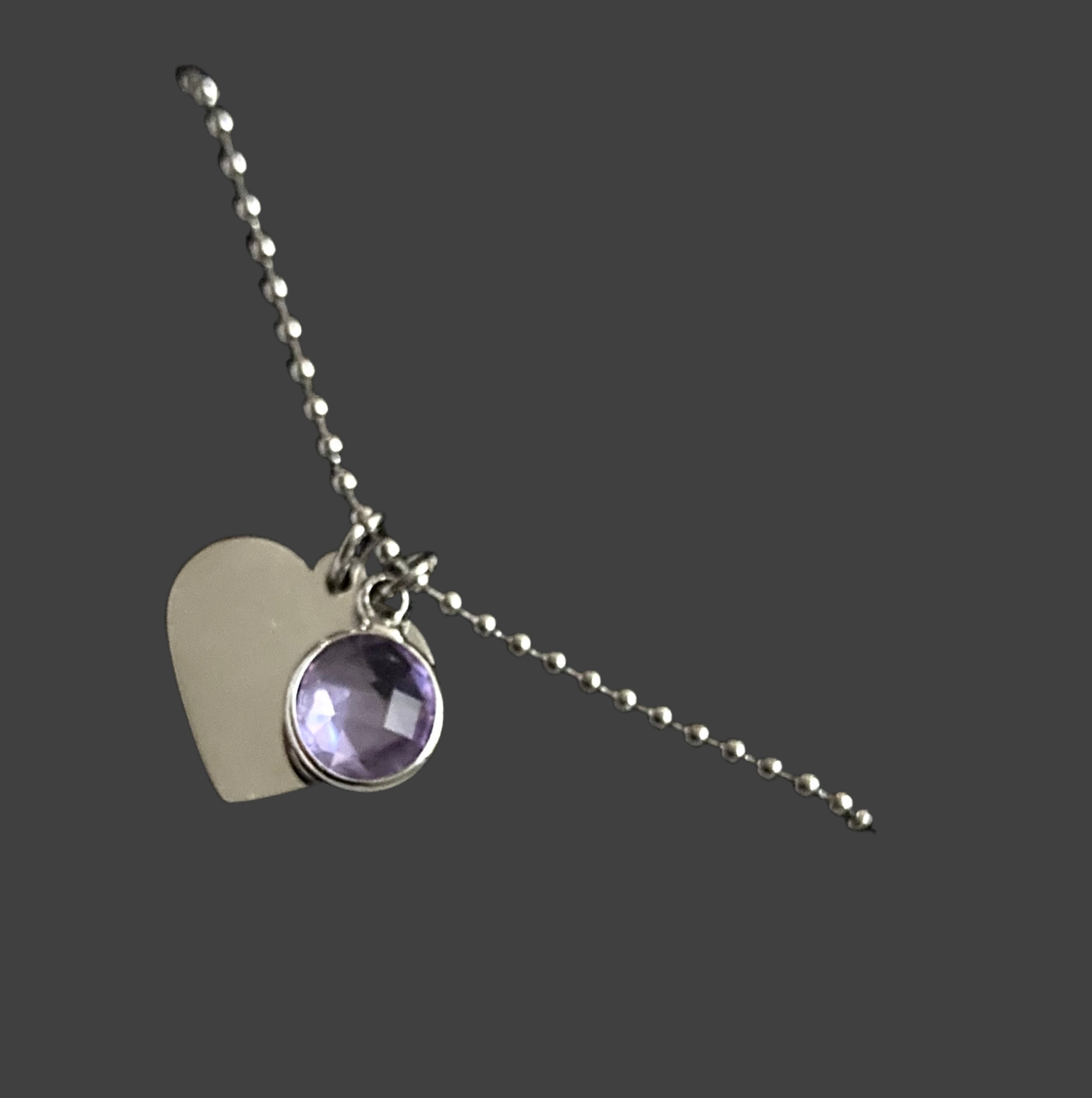 Stainless Steel Heart Charm Ball Bead Bracelet - (Three Colours Available) - Rescinti