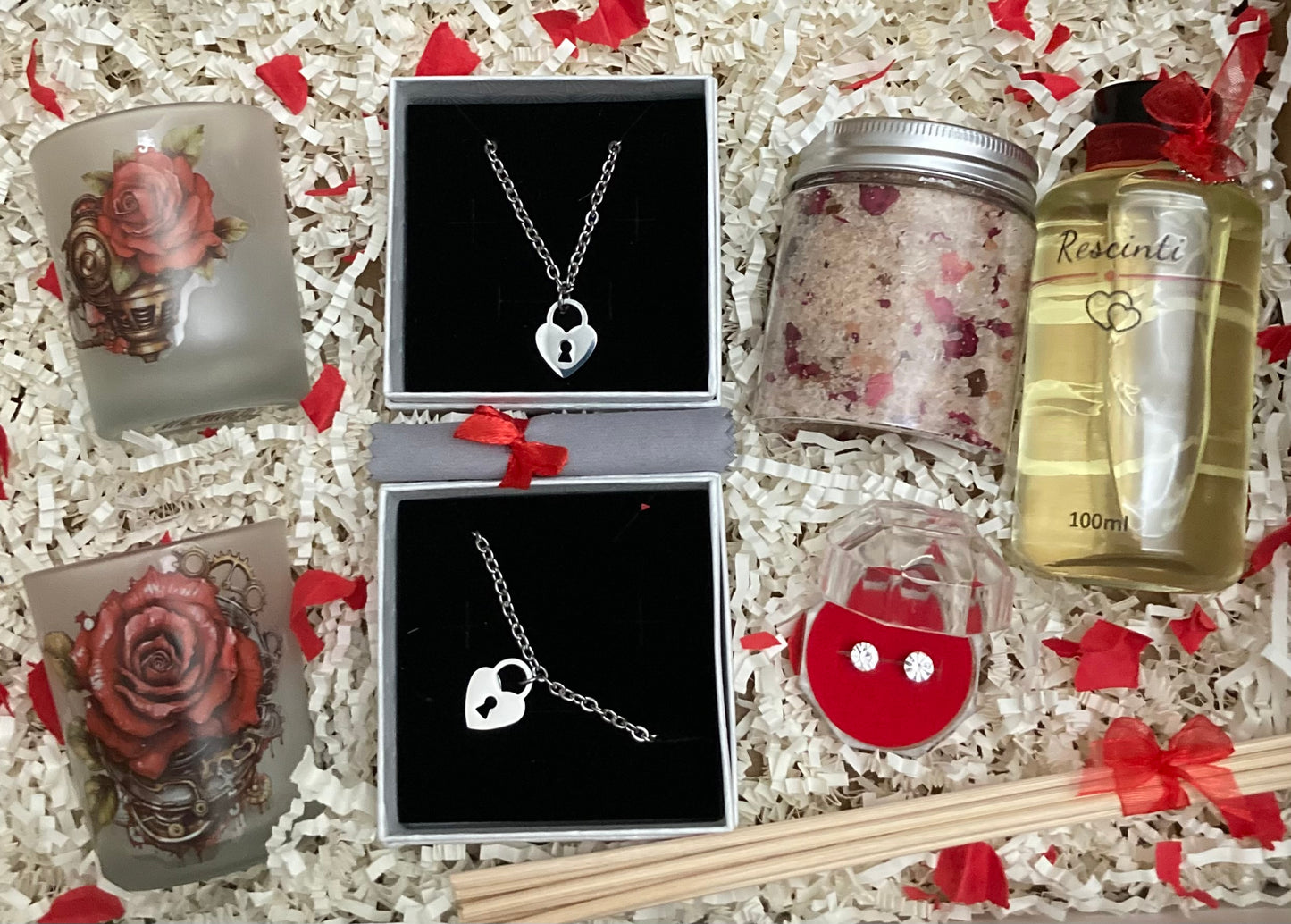 The Large Stainless Steel Heart Jewellery Gift Box - Rescinti