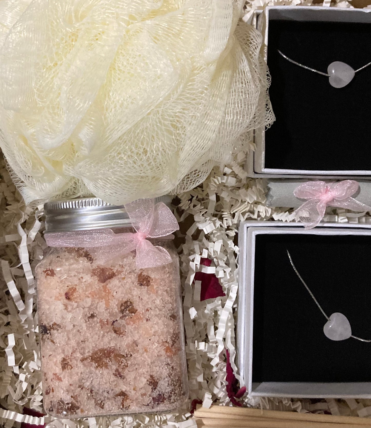 The Rose Quartz Jewellery Set Gift Box - Rescinti