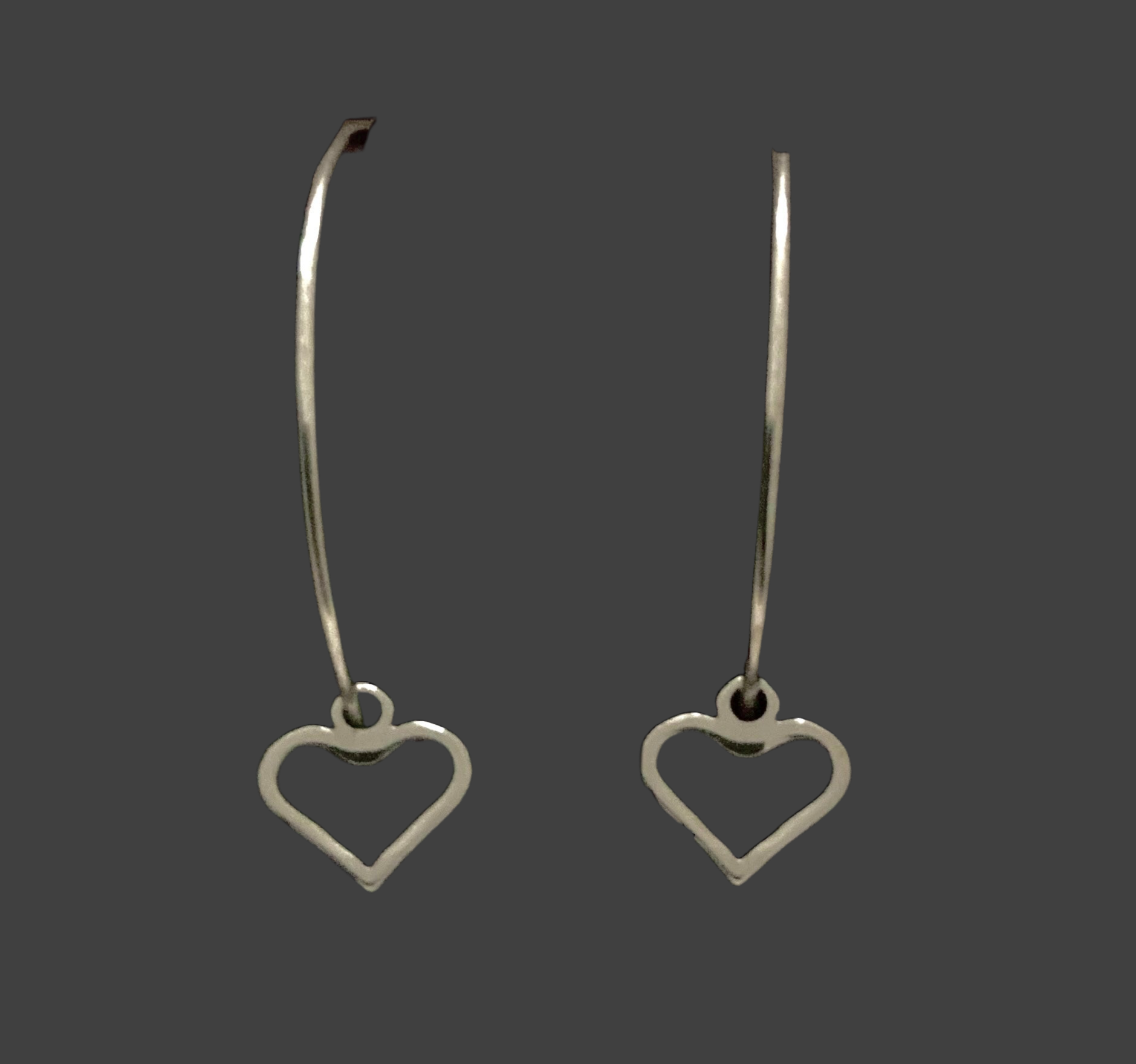 Stainless Steel Fine Hoop Charm Earrings - (Three Styles Available) - Rescinti