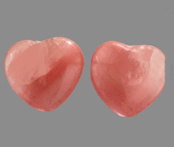 Heart Crystal Gemstone Stud Earrings - (Seven Colours Available) - Rescinti