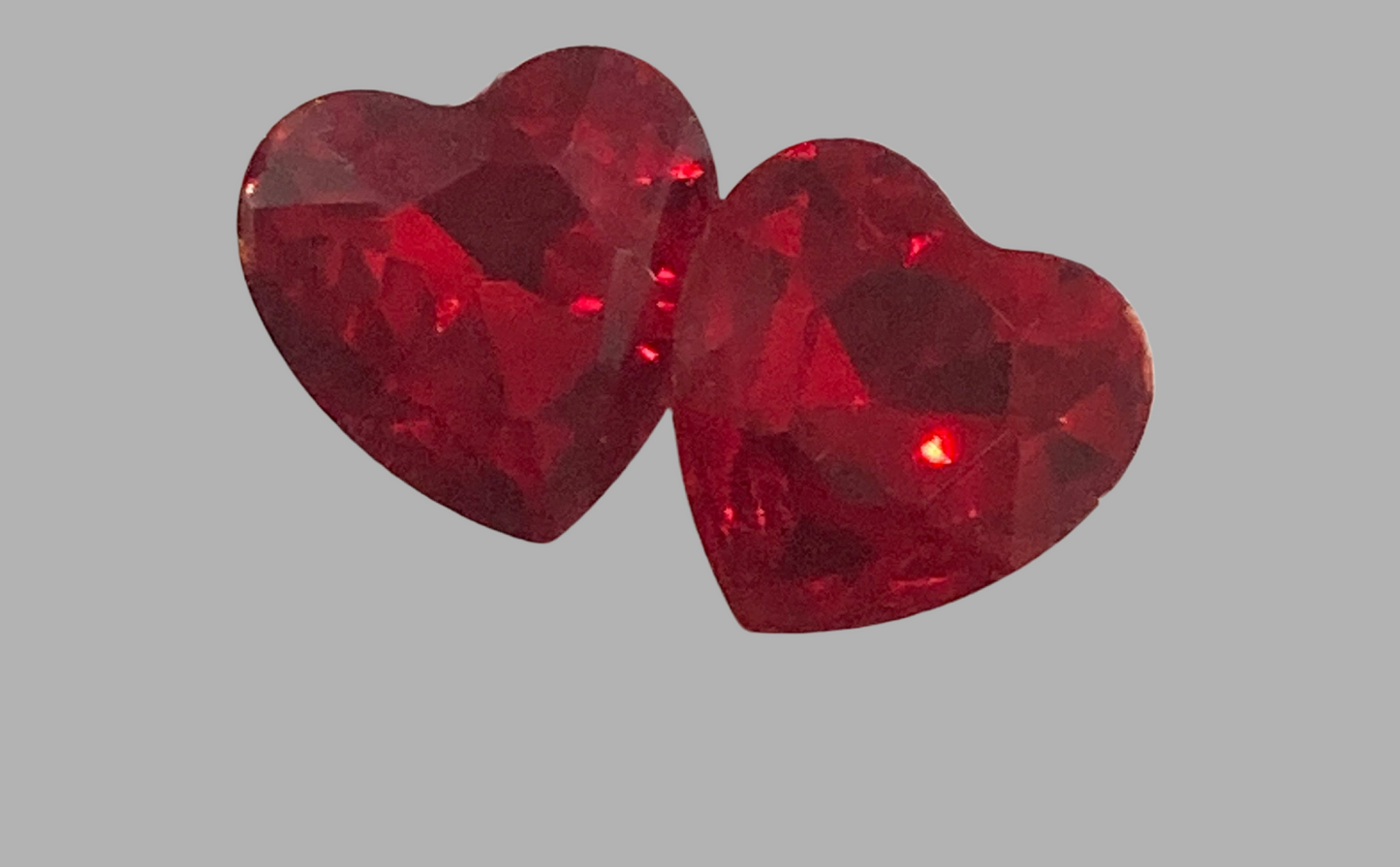 Stainless Steel Heart Crystal Stud Earrings - (Twenty Colours Available) Hypoallergenic - Rescinti