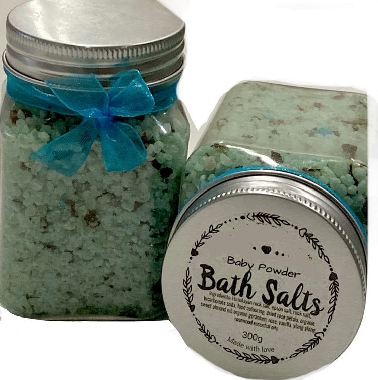 Organic Delux Bath Salts Approx 300grams- (Four scents available) - Rescinti