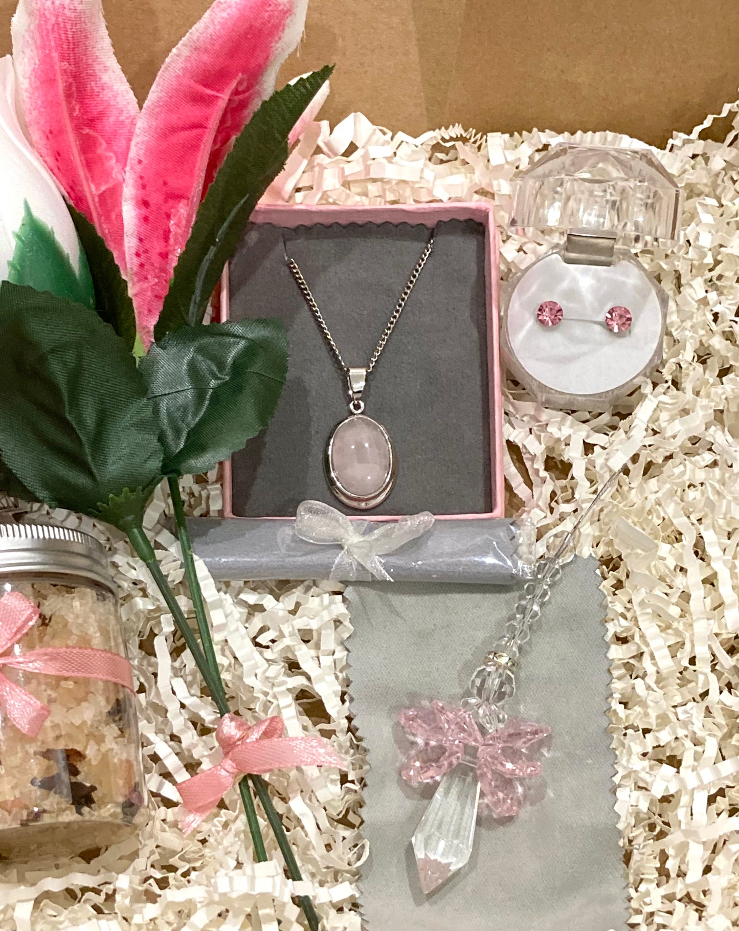 The Pink Rose Quartz Gift Box - Rescinti