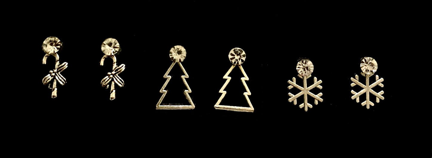 Christmas Stud Earrings - (Three Styles Available) - Rescinti