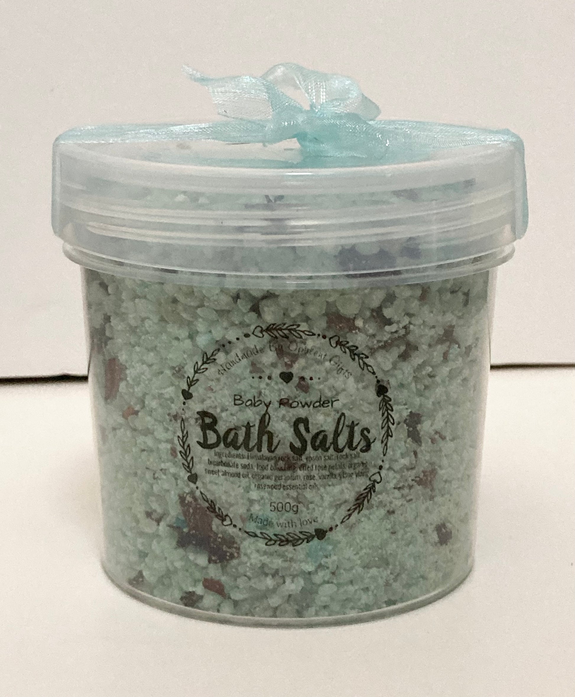 Organic Delux Bath Salts Approx 450grams- (Four scents available) - Rescinti