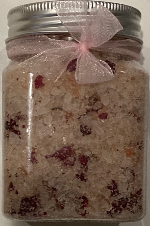 Organic Delux Bath Salts Approx 300grams- (Four scents available) - Rescinti