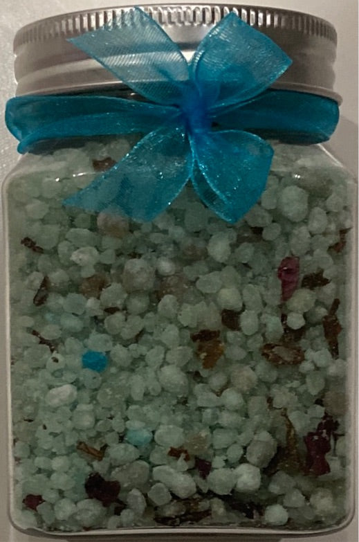 Organic Delux Bath Salts Approx 300grams- (Four scents available) - Rescinti