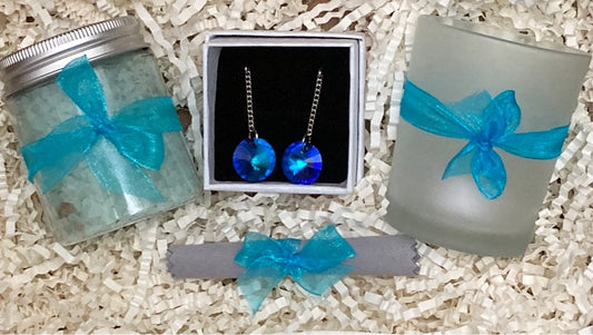 The Blue Dangle Earring Gift Pack Hamper - Rescinti