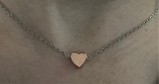 Stainless steel heart necklace - Rescinti